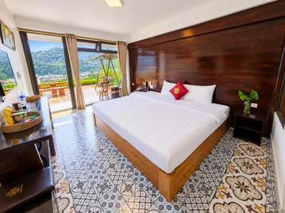 Habitación doble con vistas a la montaña — Sapa Village Hotel